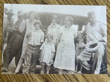 Antique 1926 Family Photo on Agfa Germany Photo Paper Outdoor Snapshot Americana picture