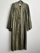 Lot of 5 Vintage E.R. Moore Co. Matching Olive Green Choir / Pulpit Gown Robes picture