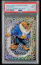 2024 Topps Chrome Disney The Beast #50 Black White Speckle Refractor /101 PSA 9 picture