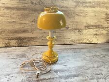 Mid-Century Modern Underwriters Laboratory Portable Yellow Metal Lamp picture