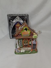 Vintage 1998 Creepy Hollow  Post “Ghost Office” Mini Light Up Halloween House picture