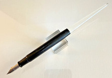 Black Esterbrook Desk Fountain Pen 9555 Master FINE nib. Lever.  Guaranteed picture
