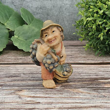 Anri Troll Figurine Wine Grower Mountain Troll Little Folks of Salvan Vintage picture