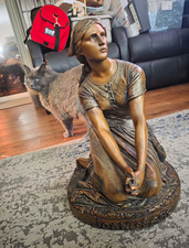 Vintage Plaster Joan of Arc Statue - After Henri Chapu (Mold 1212) picture