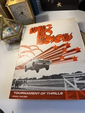 Vtg 1970 Mustang Auto Daredevils Tournament of Thrills Official Year Book picture