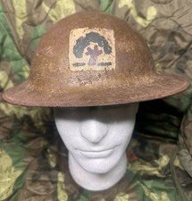 WWI  26th Infantry Division M1917 Helmet Original (Please read Description) picture
