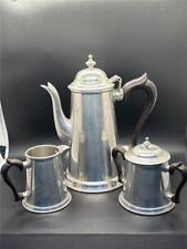 Stieff Pewter 3 Pc Coffee Set with Creamer & Sugar Bowl picture