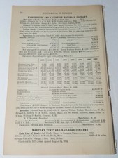 1887 train document MANCHESTER & LAWRENCE RAILROAD New Hampshire Methuen Mass picture