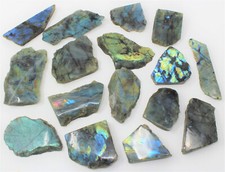 5 lb Wholesale Bulk Lot Natural Labradorite Slabs, Raw Labradorite Crystal Slice picture