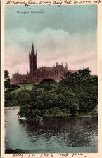 1906 Glasgow University Scotland Vintage Postcard 4P23-10 picture