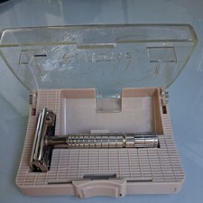 1958 Gillette Super Speed Flare Tip Razor + Original Case, C 2 picture