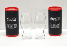 2 ~ RIEDEL ~ Lead Free Crystal ~ 16 oz Coca-Cola Glasses / Coke Tumblers w Boxes picture