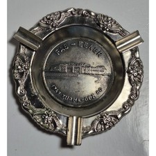 Vintage FAB EEAER 174 Turma Dez 80 Commemorative Silver Tone Metal Ashtray 4