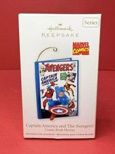 2011 Hallmark 3-D CAPTAIN AMERICA & THE AVENGERS Comic Book Ornament-824-339 picture