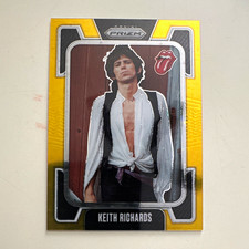Panini 2025 Prizm The Rolling Stones Keith Richards #2 Gold Prizm 04/10 picture