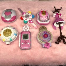 PreCure 7pc Gacha Gacha Set Compact Mirror Collection Torso Figures picture