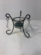 Partylite Chateau Votive Holder Glass and Metal Candle Holder picture