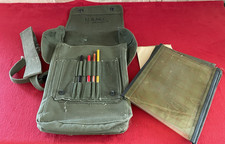 ID'd USMC Map Dispatch Case Bag w/ Pencils 1944 WWII Original MARINE CORPS M1938 picture