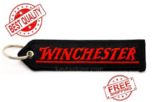 WINCHESTER Keychain Key Tag Double Sided Embroider FOB picture