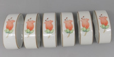 New APILCO Virginie Napkin Rings Porcelaine Deshoulieres France Vintage in Box picture