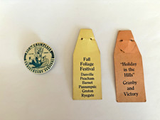 Vintage 1959 350th Champlain VT NY Anniversary Festival Pinback Button Ribbon picture