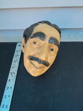 Antique italian ceramic chalk Plastered Statue Head figurine Rare SeePics Tr7#38 picture