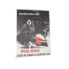 Vintage Giclee of British WW2 Poster Care of Arms by Abram Games picture