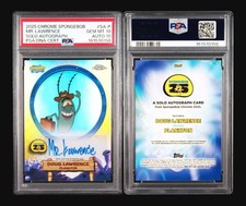 2025 Topps Chrome SpongeBob Doug Lawrence as Plankton Auto #SA-P PSA 10 picture
