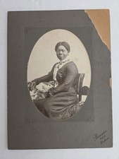 1913 antique AFRICAN AMERICAN PHOTO & OBIT westboro ma MATHA J ROSS richmond va picture