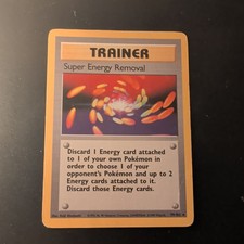 Pokémon TCG Super Energy Removal Base Set 79/102 MP Vintage  picture