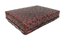 VTG Japanese Woven Fitted BAMBOO BOX Showa Period Mid Century COLLECTIBLE picture