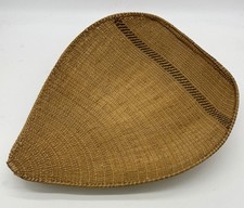 Yokuts Native American Woven Basket Fresno County CA Original collection label picture