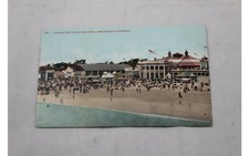 Postcard Bath House Skating Rink Long Beach California Early 1900's Vintage  picture