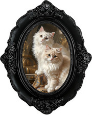 5X7 Antique Oval Picture Frames, Vintage Photo Frame for Wall Decor or Tabletop picture