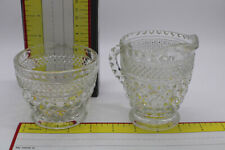 Anchor Hocking Wexford Pattern Creamer and Sugar Set picture