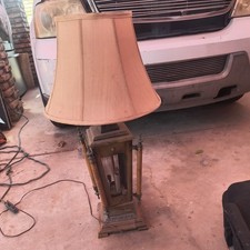 Vintage Brutalist Spanish Revival table lamp picture