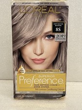 NEW L’Oreal Paris Soft Silver Blonde 8S Permanent Hair Dye Superior Preference picture