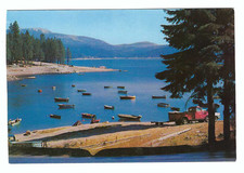 Shaver Lake California Summertime Boating Vintage Postcard picture