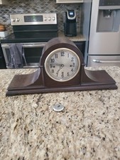 Antique Herschede Hall  Chime Grand Prize Mantel Pendulum Clock No Key Untested picture