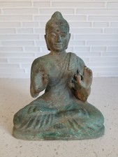 Late 17th Century Buddhism Thai - Burnese Sukhothai Bronze Buddha Statue  picture
