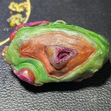 102g Rare Mongolia Gobi Agate Eyes Agate/stone Collection Specimen Healing gift picture