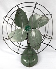 Vintage 1948 Kenmore 305.8032 Metal Desk Fan Green 4 Blade Oscillating Works picture