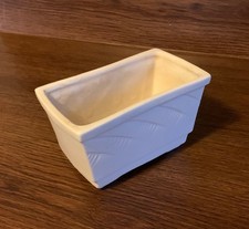 Vintage Floraline White Ceramic Flower Planter Size 6