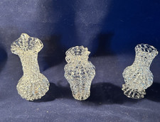 Miniature Set Of Crystal Vases picture