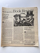 VTG 1978 New York Times Book Review News - Rudyard Kipling Cover Art Mar 12 NYT picture