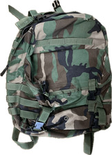 FAIR USGI SDS Woodland MOLLE II Assault Pack W/O Stiffener picture