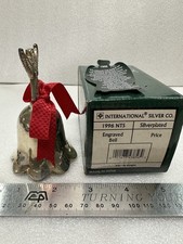 International Silver Co 1996 NTS Silverplated Christmas Angel Bell w/ Box picture