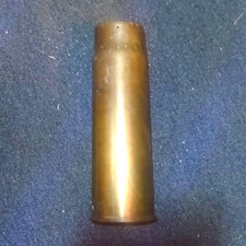 WWI 1918 U.S. Brass Cartridge Casing Original Militaria Collectible (EMPTY) picture