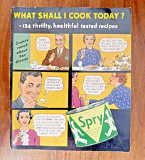 Vintage Spry What Shall I Cook Today 124 Recipes Lever Brothers Advertising picture