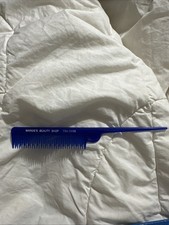 Vintage Margie’s Beauty Shop Comb Blue 8 Inches picture